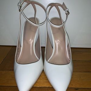 White high heels